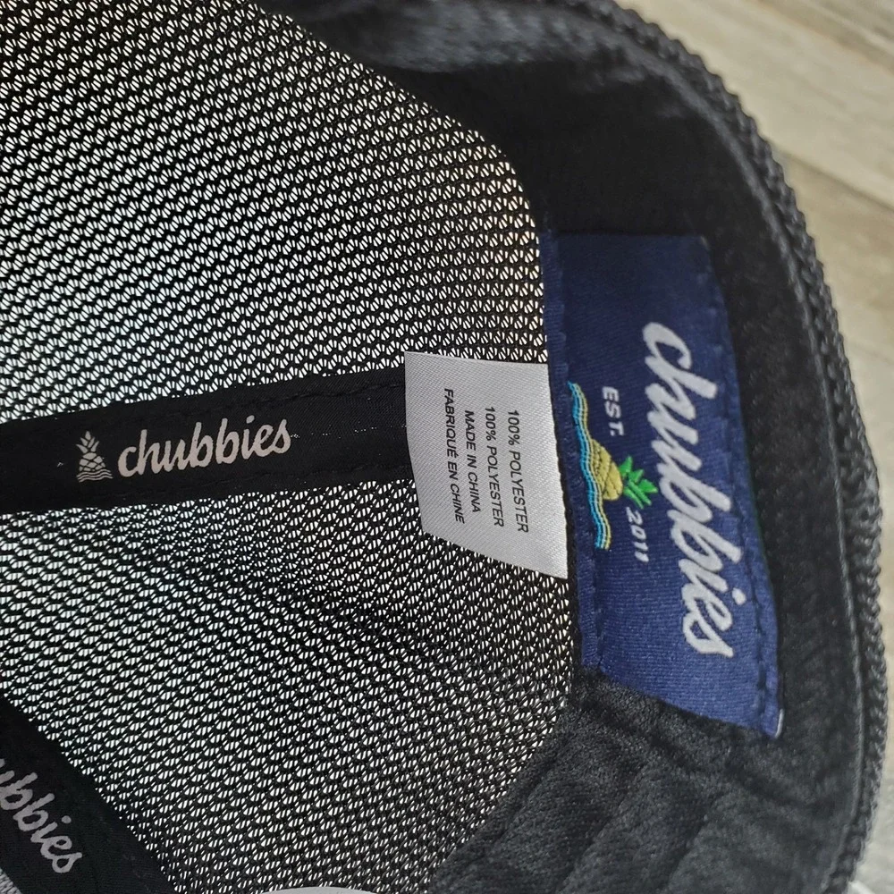 Chubbies The Backstage Trucker Hat Black Snapback Adjustable
